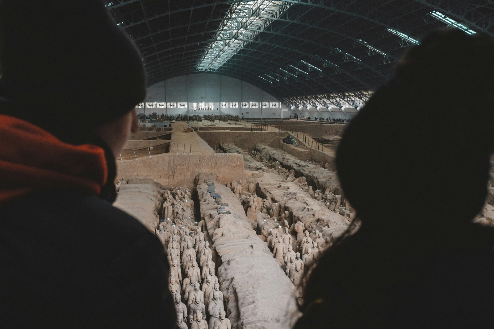 two person inside dome building